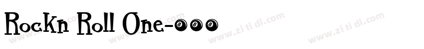 Rockn Roll One字体转换